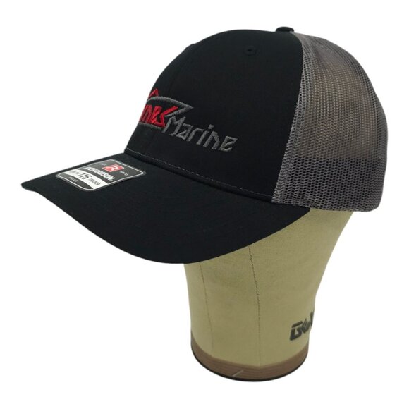 Barnes Marine Embroidered Logo Mesh Snapback Cap Boating Trucker Hat Richardson - Picture 2 of 13